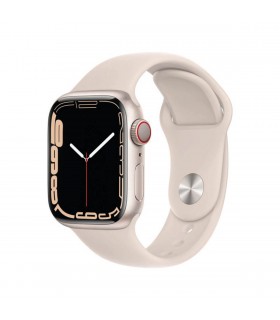 Apple Watch Series 7 GPS 41mm Aluminio Blanco con Correa Deportiva Blanco Estrella