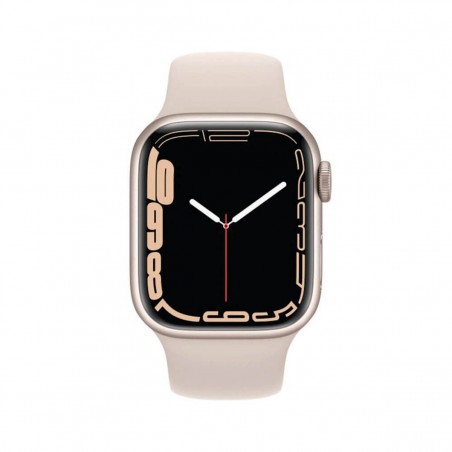 Apple Watch Series 7 GPS 45mm Aluminio Blanco y correa deportiva Blanco Estrella