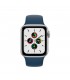 Apple Watch SE 2021 GPS 40mm Aluminio Plata y correa deportiva Azul Abismo