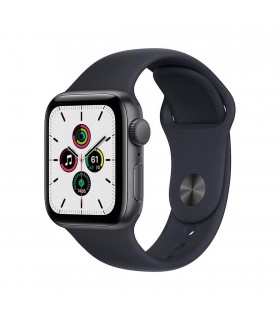 Apple Watch SE 2021 GPS 40mm Aluminio Gris y correa deportiva Negro Medianoche MKQ13EU
