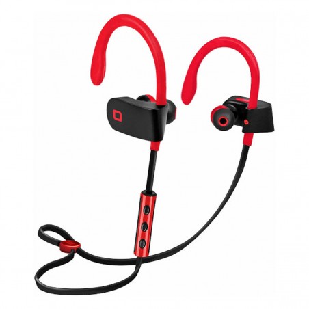 Auriculares Estéreo Bluetooth SBS Runaway Light, con controles de respuesta, Rojo