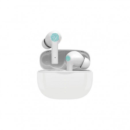 Auriculares Intrauditivos Fly-Buds con Estuche de Carga Mini Blanco