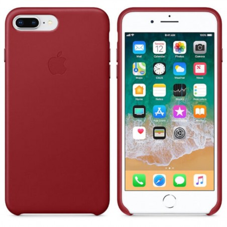 Funda Leather Case roja para iPhone 8 Plus / 7 Plus