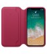 Funda Leather Folio morada para iPhone X