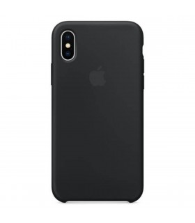 Funda de silicona negra para iPhone X