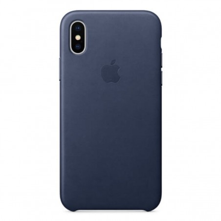 Funda Leather Case azul para iPhone X