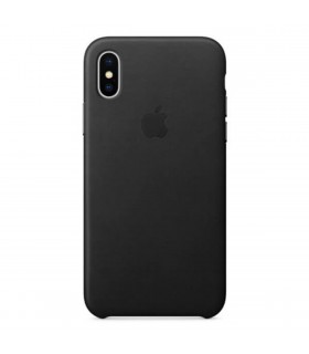 Funda Leather Case negra para iPhone X