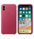 Funda Leather Case rosa para iPhone X