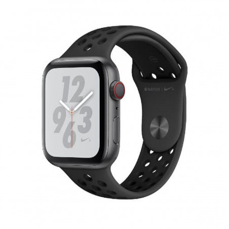 Apple Watch Series 4 Nike+ GPS + Cellular 44 mm Gris espacial y correa Nike Sport Antracita/Negra MTXM2TY/A