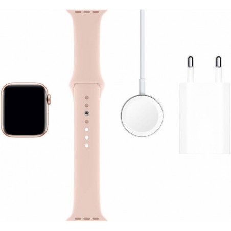 Apple Watch Series 5 GPS, Caja 40mm Aluminio Oro y correa deportiva Rosa arena MWV72TY/A