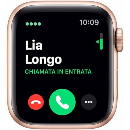 Apple Watch Series 5 GPS, Caja 40mm Aluminio Oro y correa deportiva Rosa arena MWV72TY/A