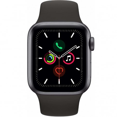 Apple Watch Series 5 GPS, Caja 40mm Aluminio Gris Espacial y Correa Deportiva Negra