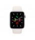 Apple Watch Series 5 GPS, Caja 44mm Aluminio Plata y correa deportiva blanca MWVD2TY/A