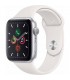 Apple Watch Series 5 GPS + Celular, Caja 44mm Aluminio Plata y correa deportiva blanca MWWC2TY/A