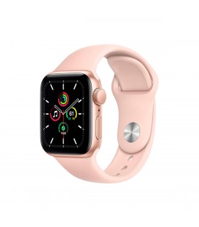 Apple Watch SE (GPS), 40mm Aluminio Oro y correa deportiva Rosa Arena