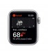 Apple Watch SE (GPS + Cellular), 40mm Aluminio Plata y correa deportiva Blanca