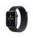 Apple Watch SE (GPS + Celular) 44mm Aluminio Gris espacial y Correa Loop Negro Carbón