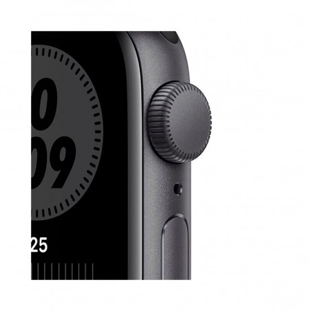 Apple Watch SE Nike (GPS), 44mm Aluminio Gris Espacial y correa deportiva Negra