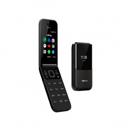 Nokia 2720 Flip 4G Negro Dual SIM con Google Assistant y botón de emergencia