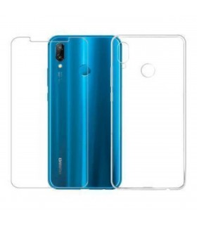 Pack funda silicona + protector cristal templado para Huawei P20 Lite