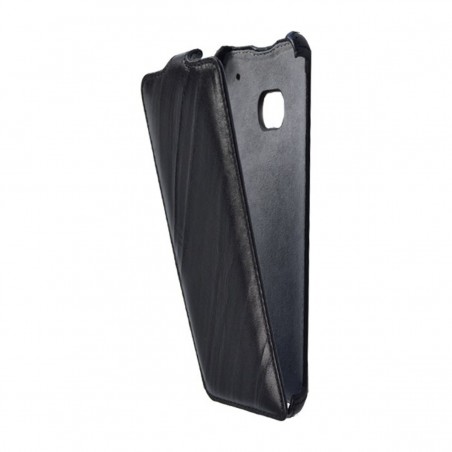 Funda flip para HTC One de piel en negro
