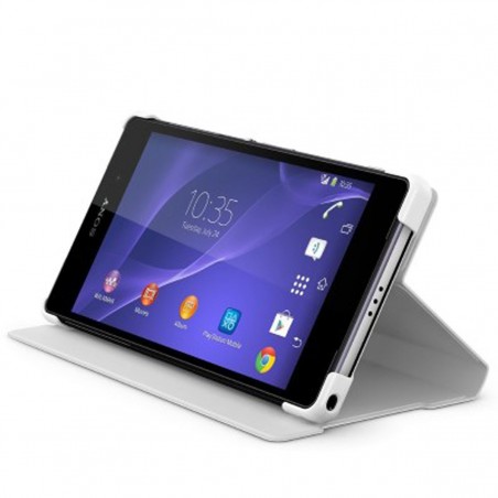 Funda Sony SCR10 blanca de tipo libro para Xperia Z2