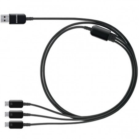 Cable multicarga 3 en 1 Samsung ET-G900UB negro