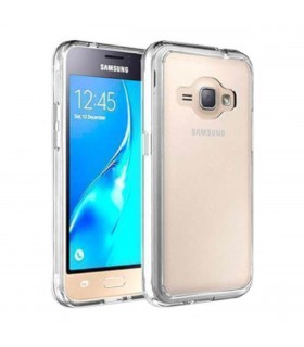 Carcasa híbrida transparente para Samsung Galaxy J1 2016