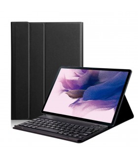 Funda con teclado para Samsung Galaxy Tab S7 FE / Galaxy Tab S7+ Negra