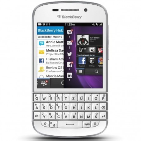 Blackberry Q10 QWERTZ blanco libre (Seminuevo)
