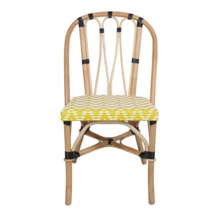 SILLA DE RATTÁN CALENKE AMARILLA