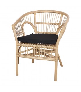 SILLA DE RATTÁN NATURAL KELEK