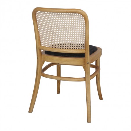 SILLA DE MADERA TAPIZADA MARLENE