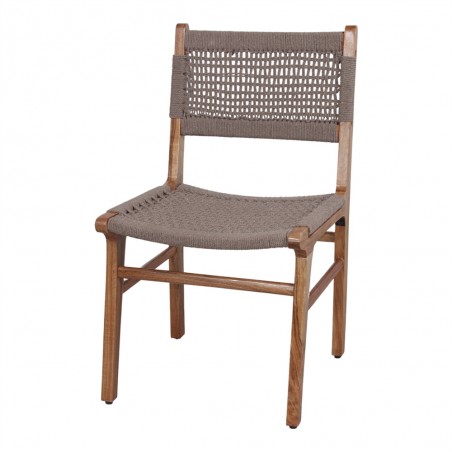 SILLA DE MADERA Y CUERDA FREYA