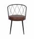 SILLA DE METAL TAPIZADA BARELO