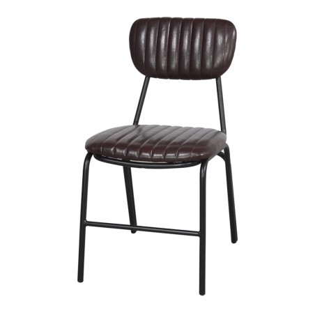 SILLA DE PIEL EVELIA