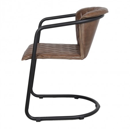 SILLA DE PIEL ARTHUR