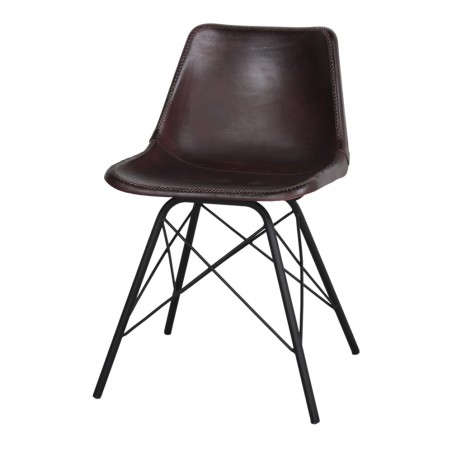 SILLA DE PIEL CAMELOT