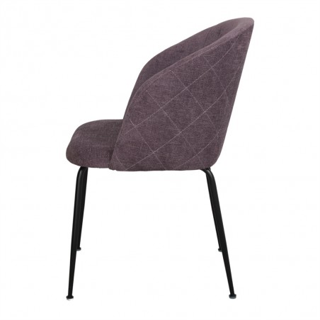 SILLA TAPIZADA BLAPIN PÚRPURA