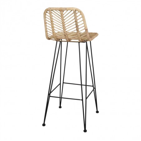 TABURETE ALTO DE RATTAN MEDEA
