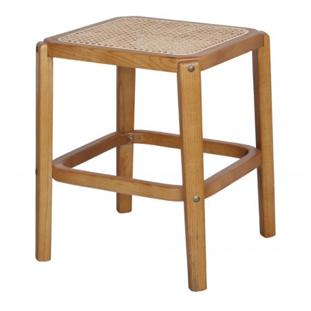 TABURETE BAJO DE MADERA HERITAGE