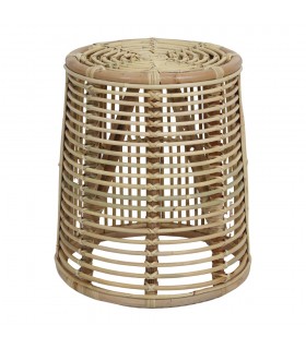 TABURETE BAJO DE RATTAN Y BAMBÚ BOLD
