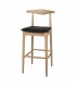 TABURETE ALTO DE MADERA TAPIZADO HANSEN
