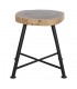 TABURETE BAJO DE MADERA Y METAL SHADE
