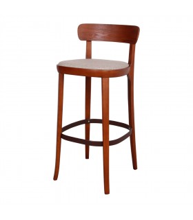 TABURETE ALTO DE MADERA TAPIZADO KRASNODAR