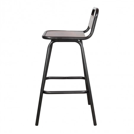 TABURETE ALTO METAL Y MADERA ANKARA