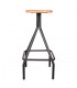 TABURETE ALTO METAL Y MADERA KASPAR