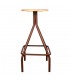 TABURETE ALTO METAL Y MADERA KASPAR