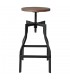 TABURETE ALTO DE METAL Y MADERA STONER