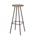 TABURETE ALTO DE METAL Y MADERA CHARLIE
